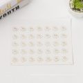 Custom Circle Round Logo Sticker Printing Label Paper Label For Packing Clear Rose Gold Foil Stickers